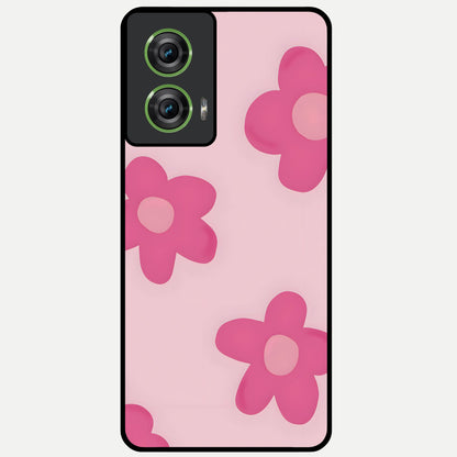  Candy Bloom Dreams Glass Case For Moto Edge 50 Fusion back cover – full design glossy printed glass finish