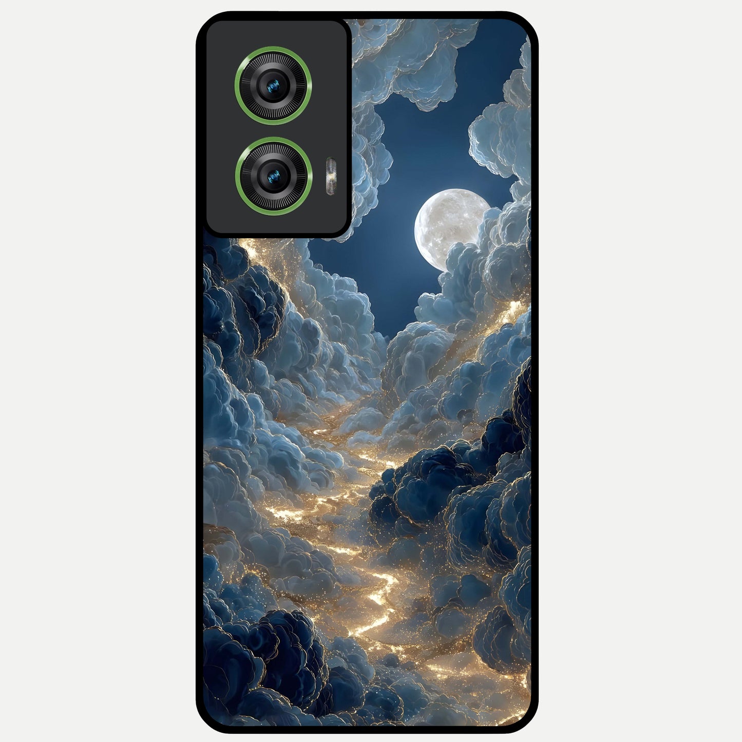  Celestial Cloud Road Glass Case For Moto Edge 50 Fusion back cover – full design glossy printed glass finish
