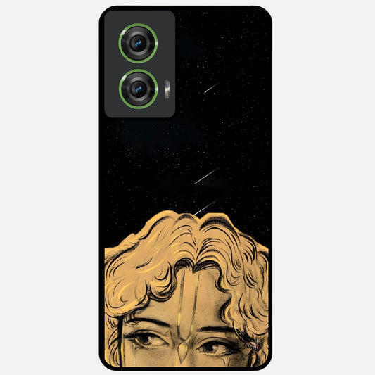  Celestial Gods Plan Glass Case For Moto Edge 50 Fusion back cover – full design glossy printed glass finish