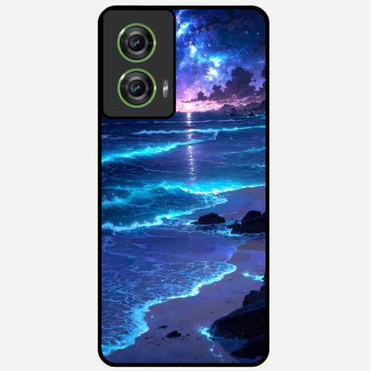  Classic Damn Look Glass Case For Moto Edge 50 Fusion back cover – full design glossy printed glass finish