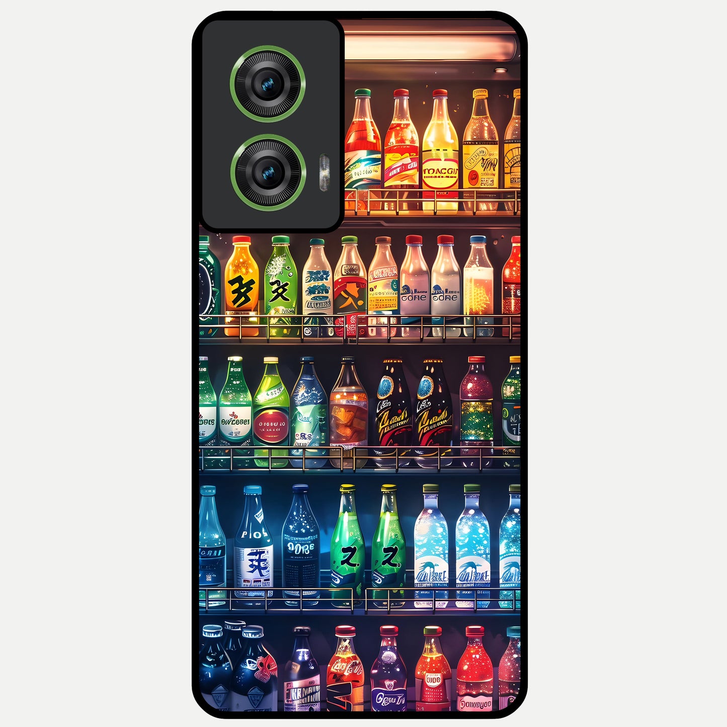  Colorfull Tree Glass Case For Moto Edge 50 Fusion back cover – full design glossy printed glass finish