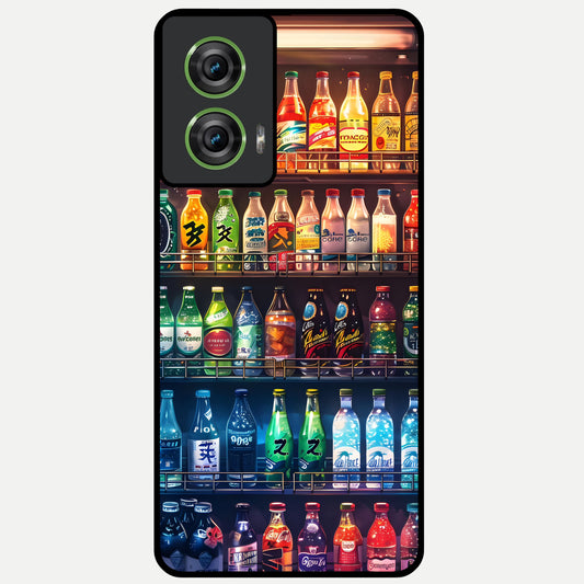  Colorfull Tree Glass Case For Moto Edge 50 Fusion back cover – full design glossy printed glass finish