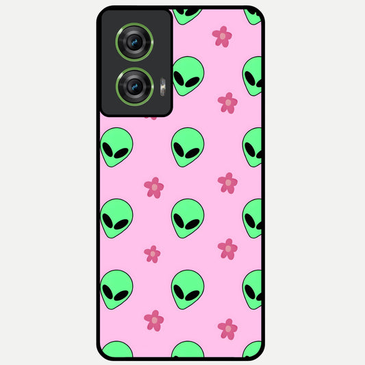  Cosmic Cute Crush Glass Case For Moto Edge 50 Fusion back cover – full design glossy printed glass finish