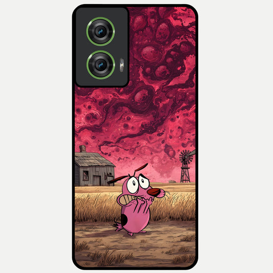  Courage Under Sky Glass Case For Moto Edge 50 Fusion back cover – full design glossy printed glass finish