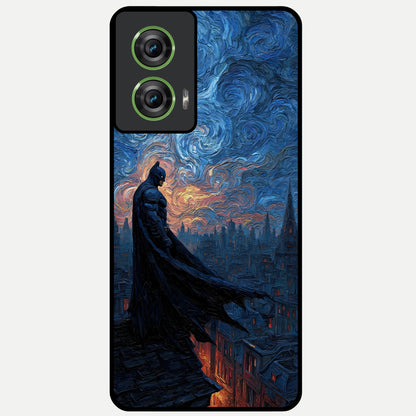  Dark Knight Dusk Glass Case For Moto Edge 50 Fusion back cover – full design glossy printed glass finish