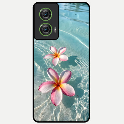  Floating Bloom Bliss Glass Case For Moto Edge 50 Fusion back cover – full design glossy printed glass finish