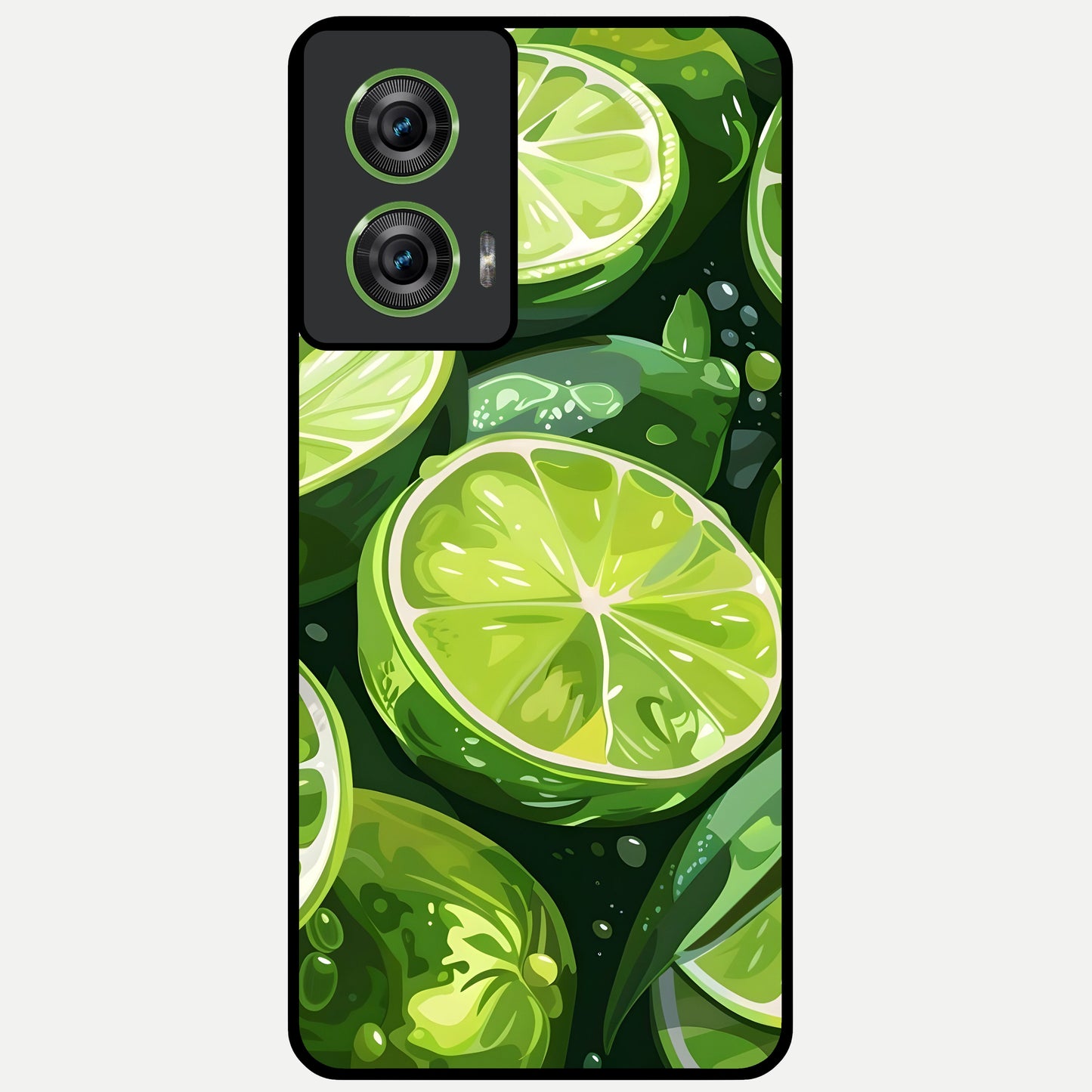  Green Kawasaki Glass Case For Moto Edge 50 Fusion back cover – full design glossy printed glass finish