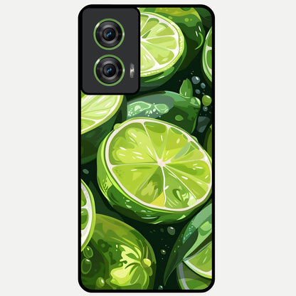  Green Kawasaki Glass Case For Moto Edge 50 Fusion back cover – full design glossy printed glass finish