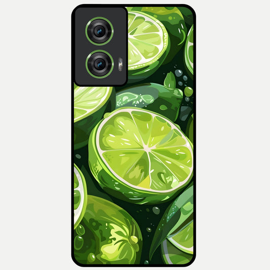  Green Kawasaki Glass Case For Moto Edge 50 Fusion back cover – full design glossy printed glass finish