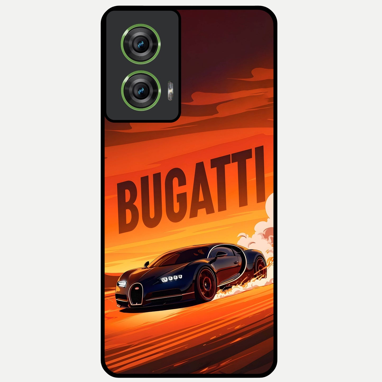  Inferno Bugatti Storm Glass Case For Moto Edge 50 Fusion back cover – full design glossy printed glass finish