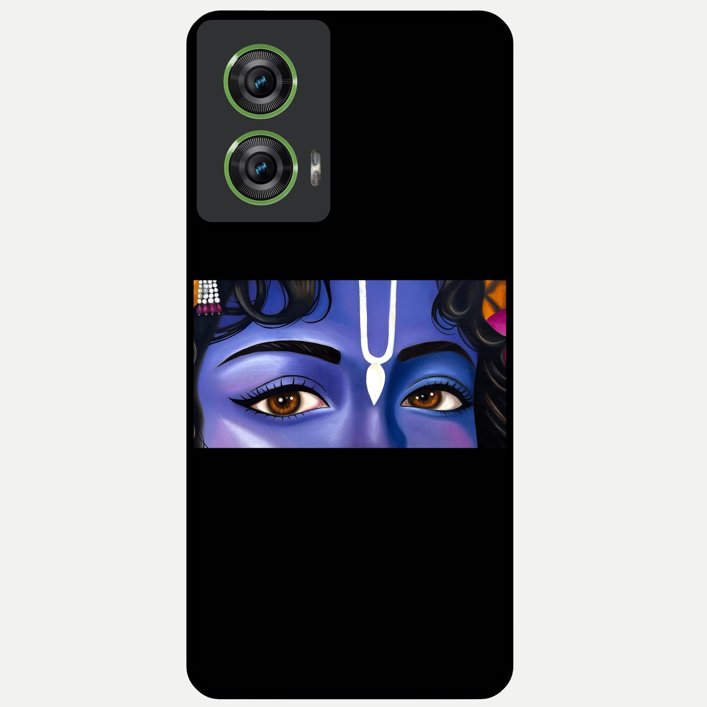  Krishna Eye Glass Case For Moto Edge 50 Fusion back cover – full design glossy printed glass finish