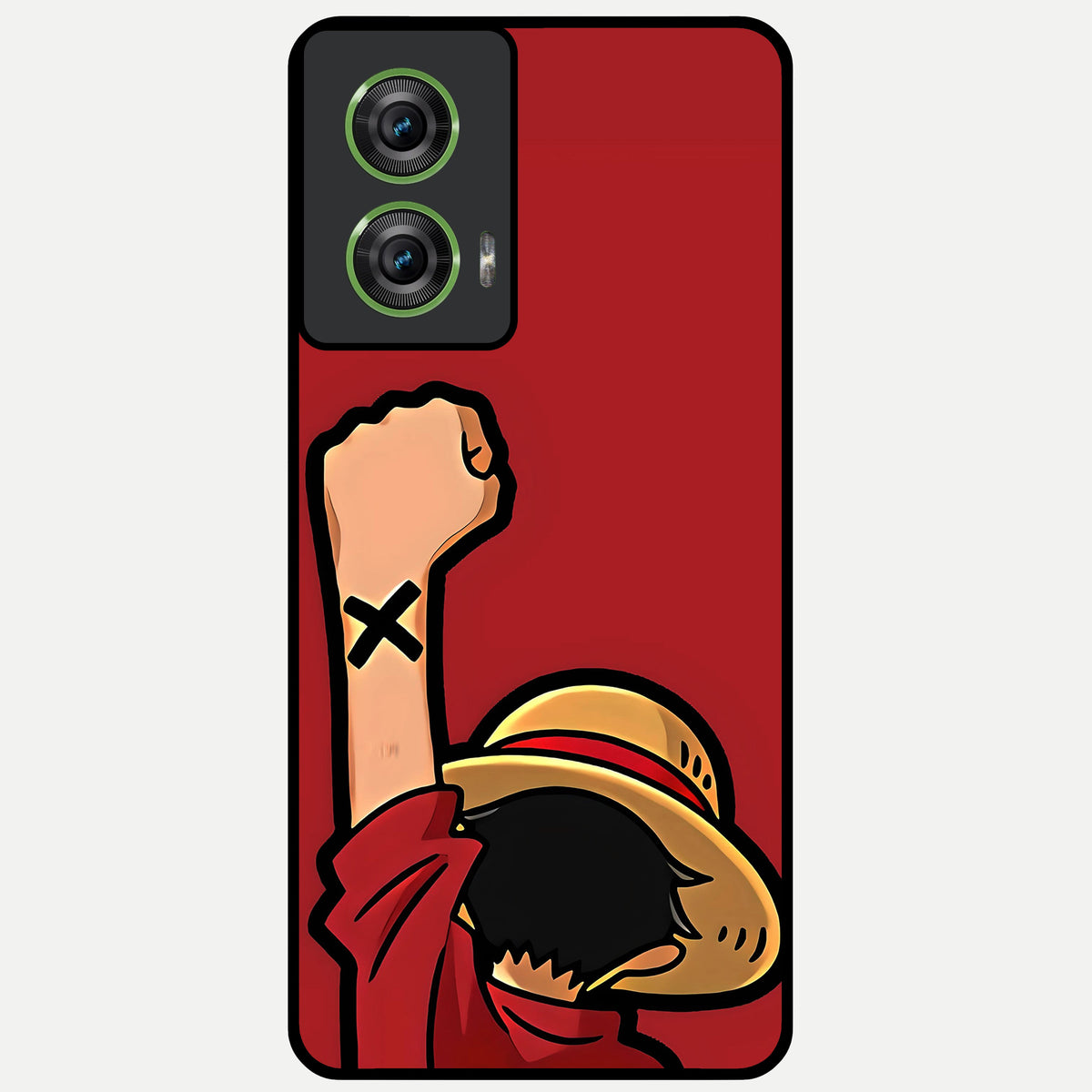  Luffy X Spirit Glass Case For Moto Edge 50 Fusion back cover – full design glossy printed glass finish