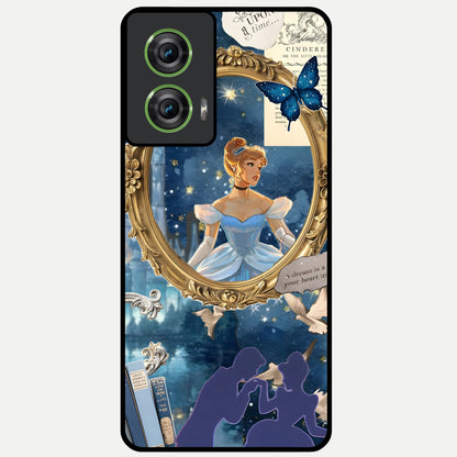 Midnight Queen Glass Case For Moto Edge 50 Fusion back cover – full design glossy printed glass finish