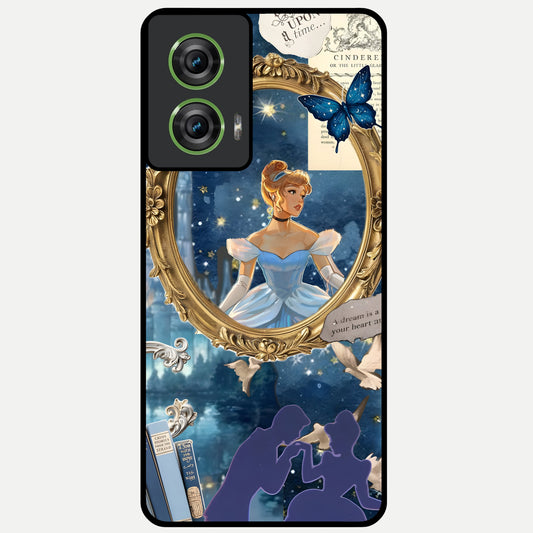  Midnight Queen Glass Case For Moto Edge 50 Fusion back cover – full design glossy printed glass finish