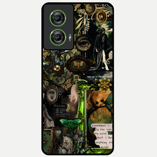  Mystic Woods Secret Glass Case For Moto Edge 50 Fusion back cover – full design glossy printed glass finish