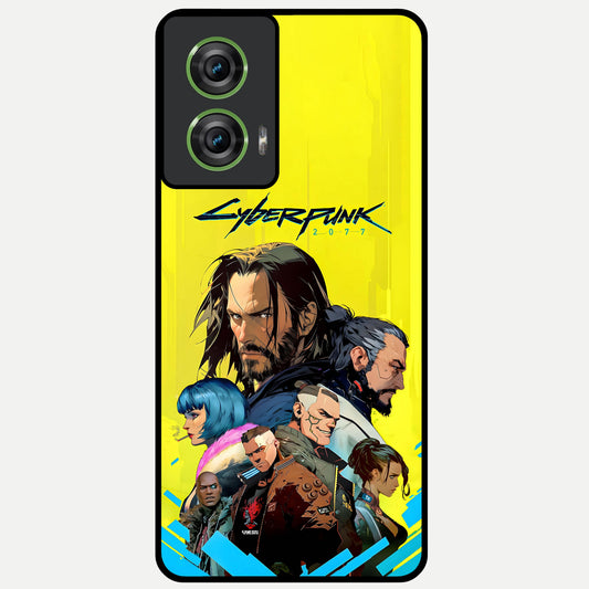  Neon Rebel Genesis Glass Case For Moto Edge 50 Fusion back cover – full design glossy printed glass finish