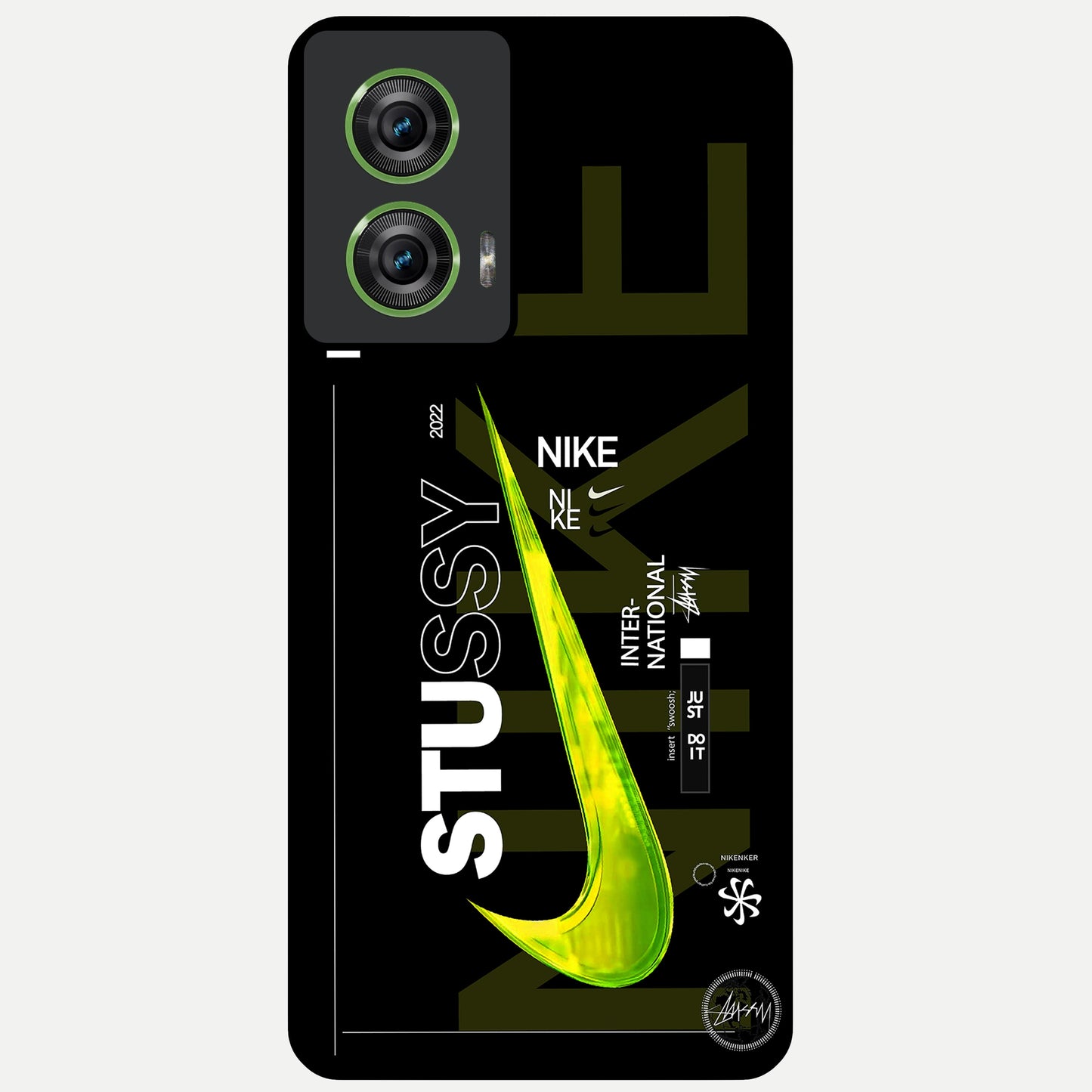  Neon Street Edition Glass Case For Moto Edge 50 Fusion back cover – full design glossy printed glass finish