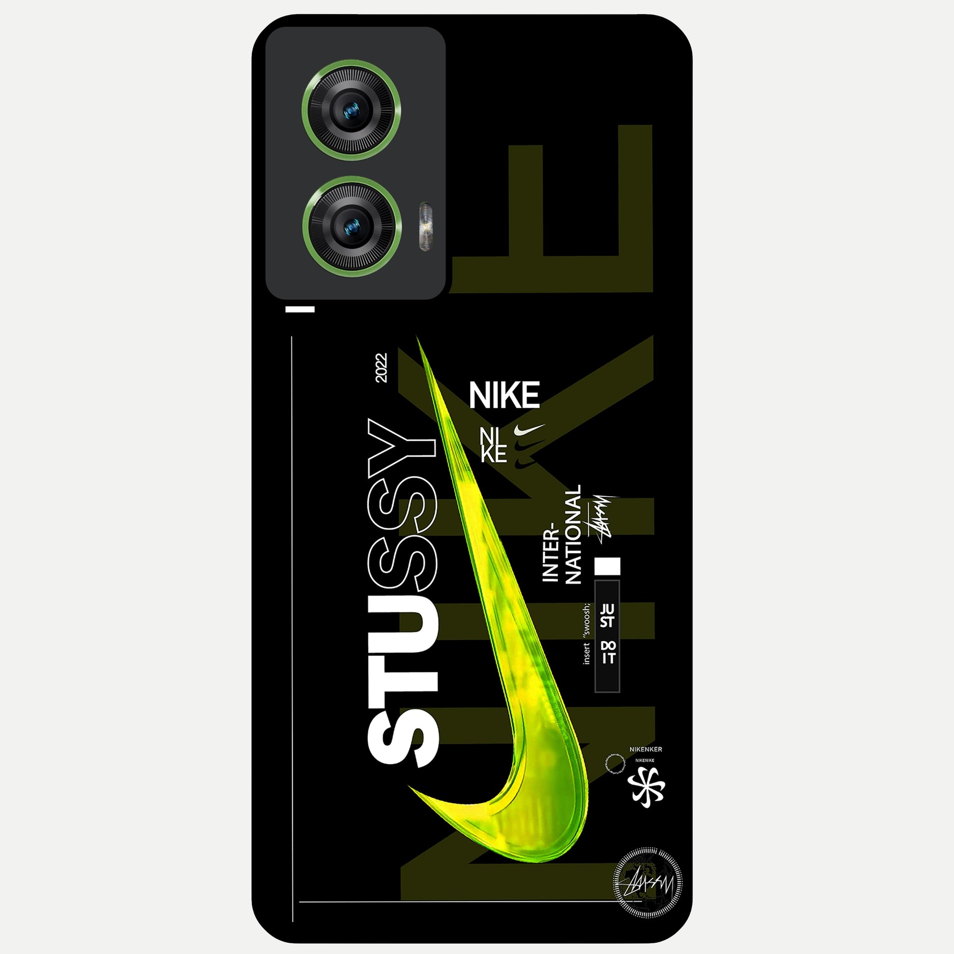  Neon Street Edition Glass Case For Moto Edge 50 Fusion back cover – full design glossy printed glass finish