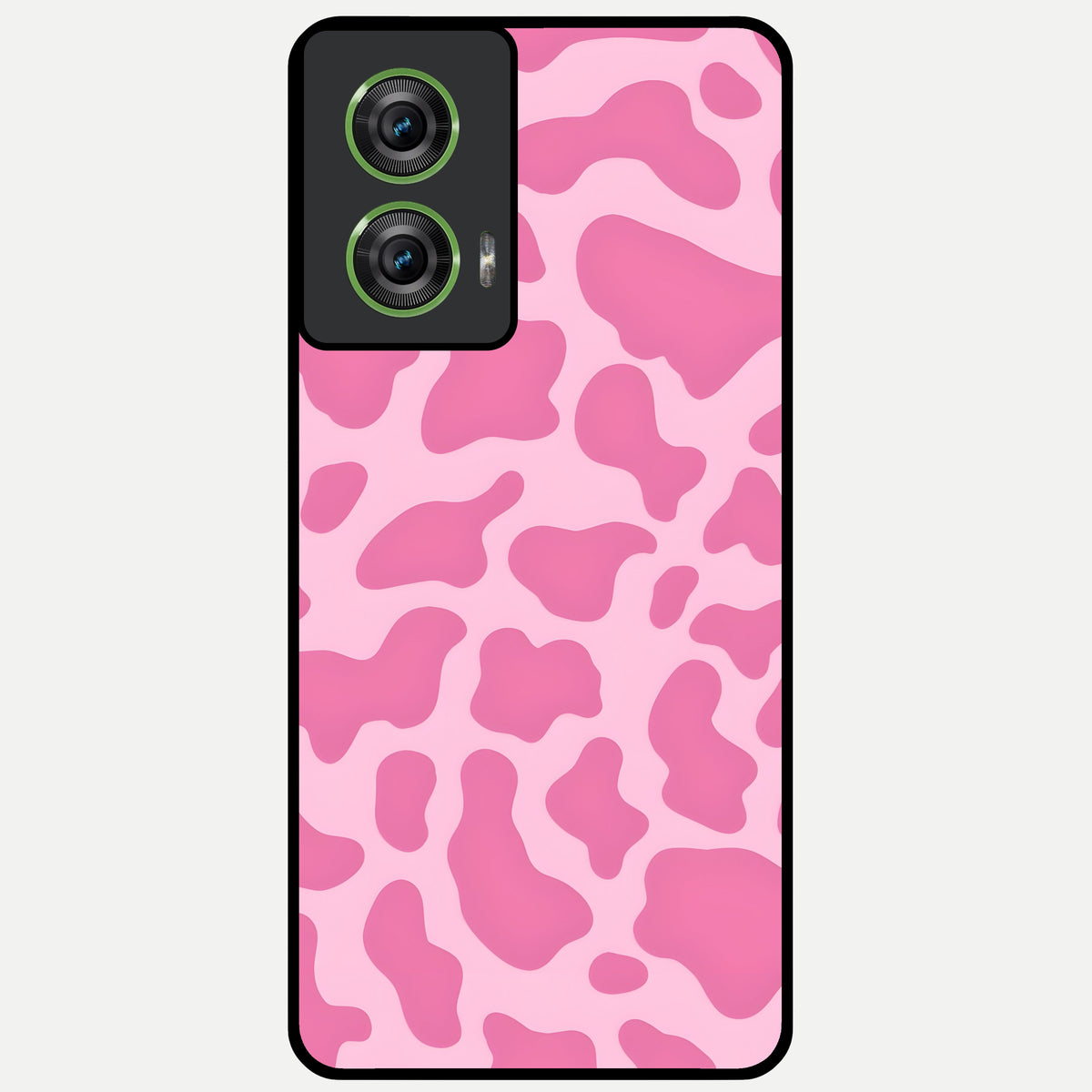  Pinkish Scenery Glass Case For Moto Edge 50 Fusion back cover – full design glossy printed glass finish