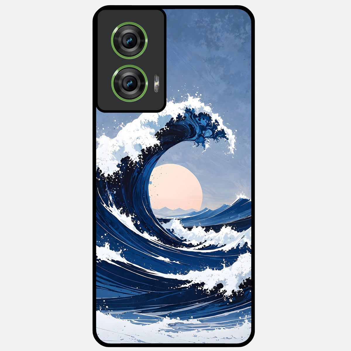  Rising Tide Power Glass Case For Moto Edge 50 Fusion back cover – full design glossy printed glass finish