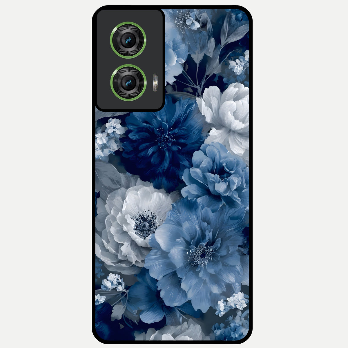  Royal Bloom Garden Glass Case For Moto Edge 50 Fusion back cover – full design glossy printed glass finish