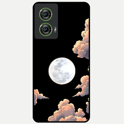  Shade Cloud Moon Glass Case For Moto Edge 50 Fusion back cover – full design glossy printed glass finish
