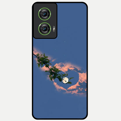  Sky Under Tree Glass Case For Moto Edge 50 Fusion back cover – full design glossy printed glass finish