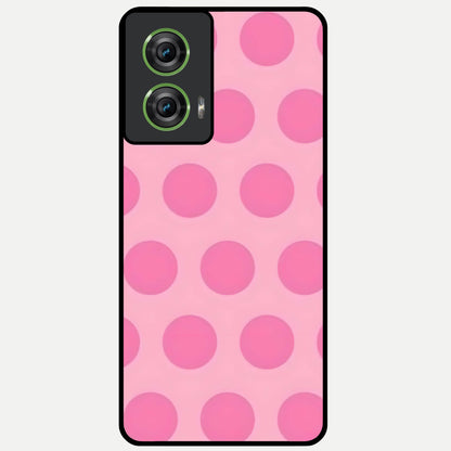  Sweet Dot Dreams Glass Case For Moto Edge 50 Fusion back cover – full design glossy printed glass finish