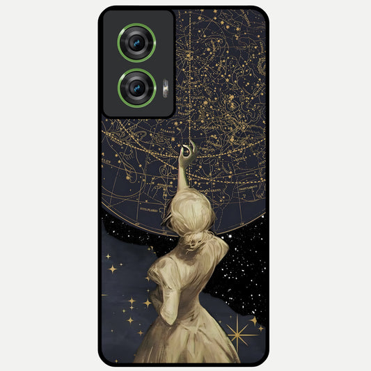  Taylor Swift Girl Glass Case For Moto Edge 50 Fusion back cover – full design glossy printed glass finish
