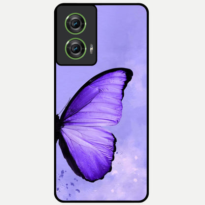  Violet Dream Wing Glass Case For Moto Edge 50 Fusion back cover – full design glossy printed glass finish