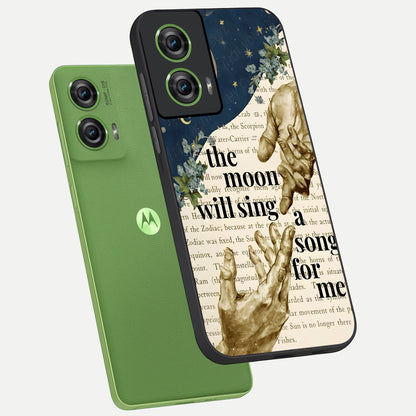  Aesthetic Divine phone case For Moto Edge 50 Fusion showing premium glass back cover with detailed artwork