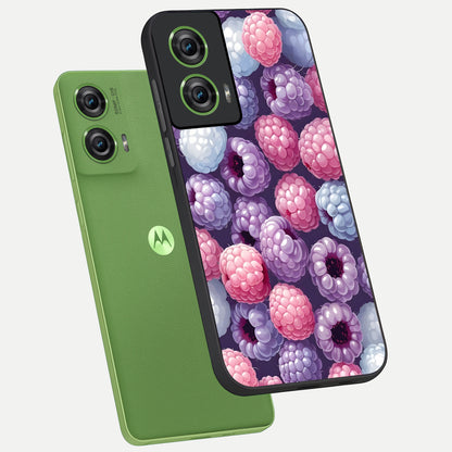  Berry Candy Pop phone case For Moto Edge 50 Fusion showing premium glass back cover with detailed artwork