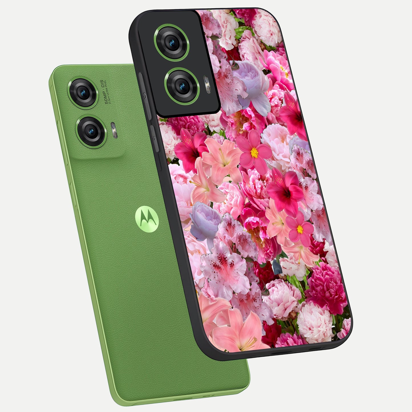  Bloom Crush Fantasy phone case For Moto Edge 50 Fusion showing premium glass back cover with detailed artwork