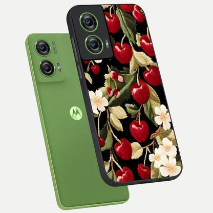  Blooming Spendor Bird phone case For Moto Edge 50 Fusion showing premium glass back cover with detailed artwork