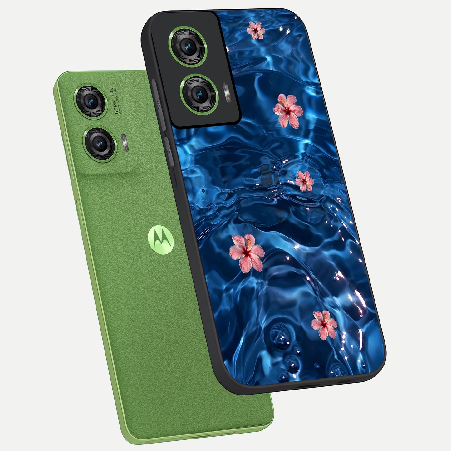  Bloom Thread Art phone case For Moto Edge 50 Fusion showing premium glass back cover with detailed artwork