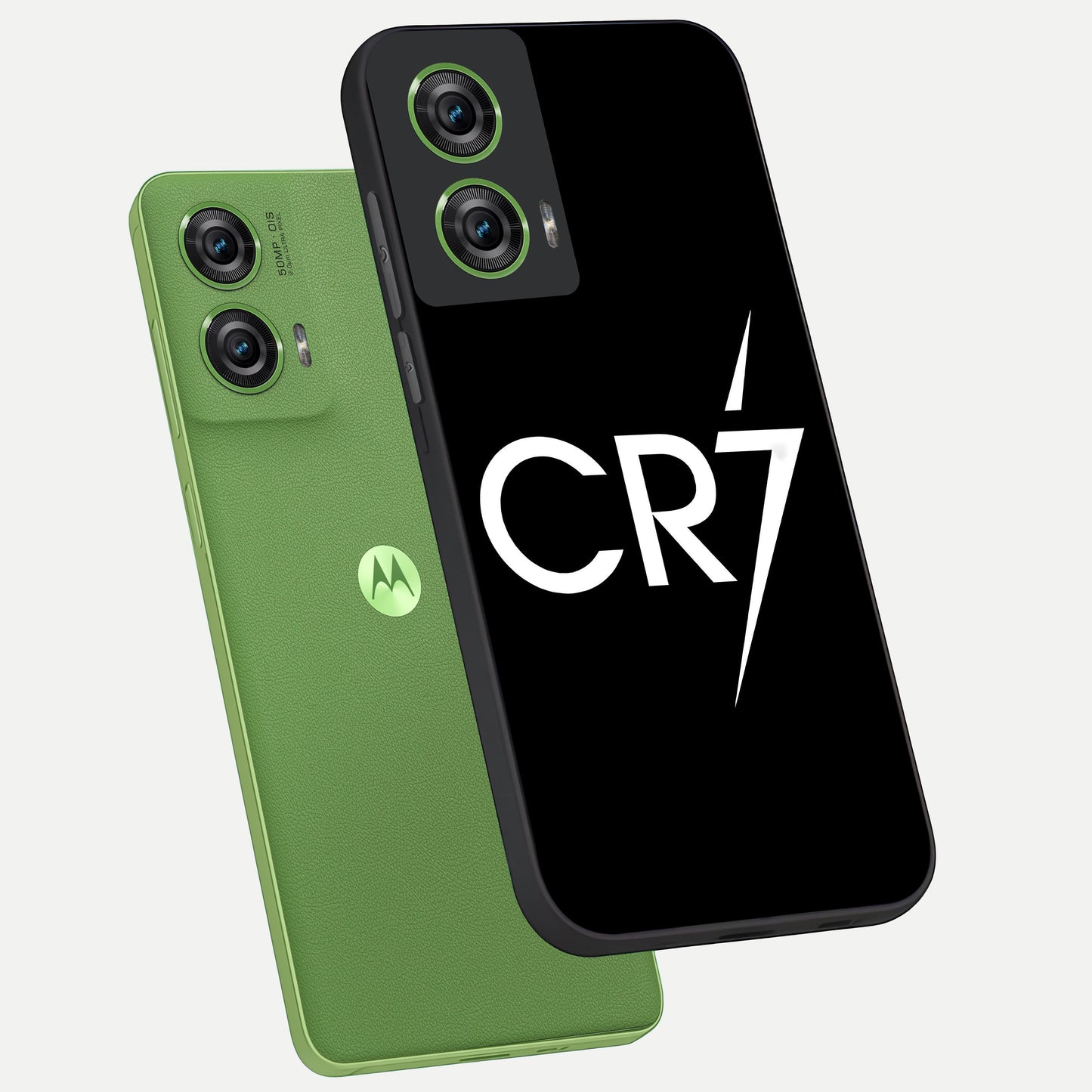  CR7 Elite Strike phone case For Moto Edge 50 Fusion showing premium glass back cover with detailed artwork