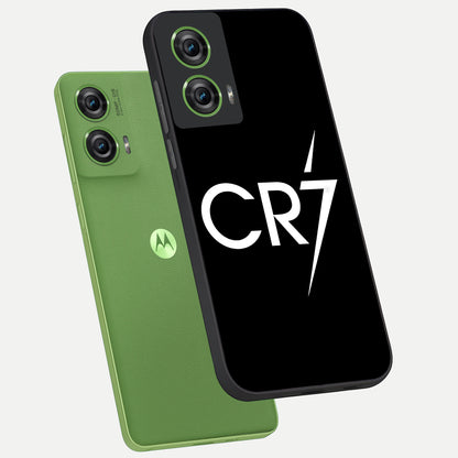  CR7 Elite Strike phone case For Moto Edge 50 Fusion showing premium glass back cover with detailed artwork