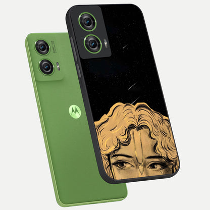  Celestial Gods Plan phone case For Moto Edge 50 Fusion showing premium glass back cover with detailed artwork