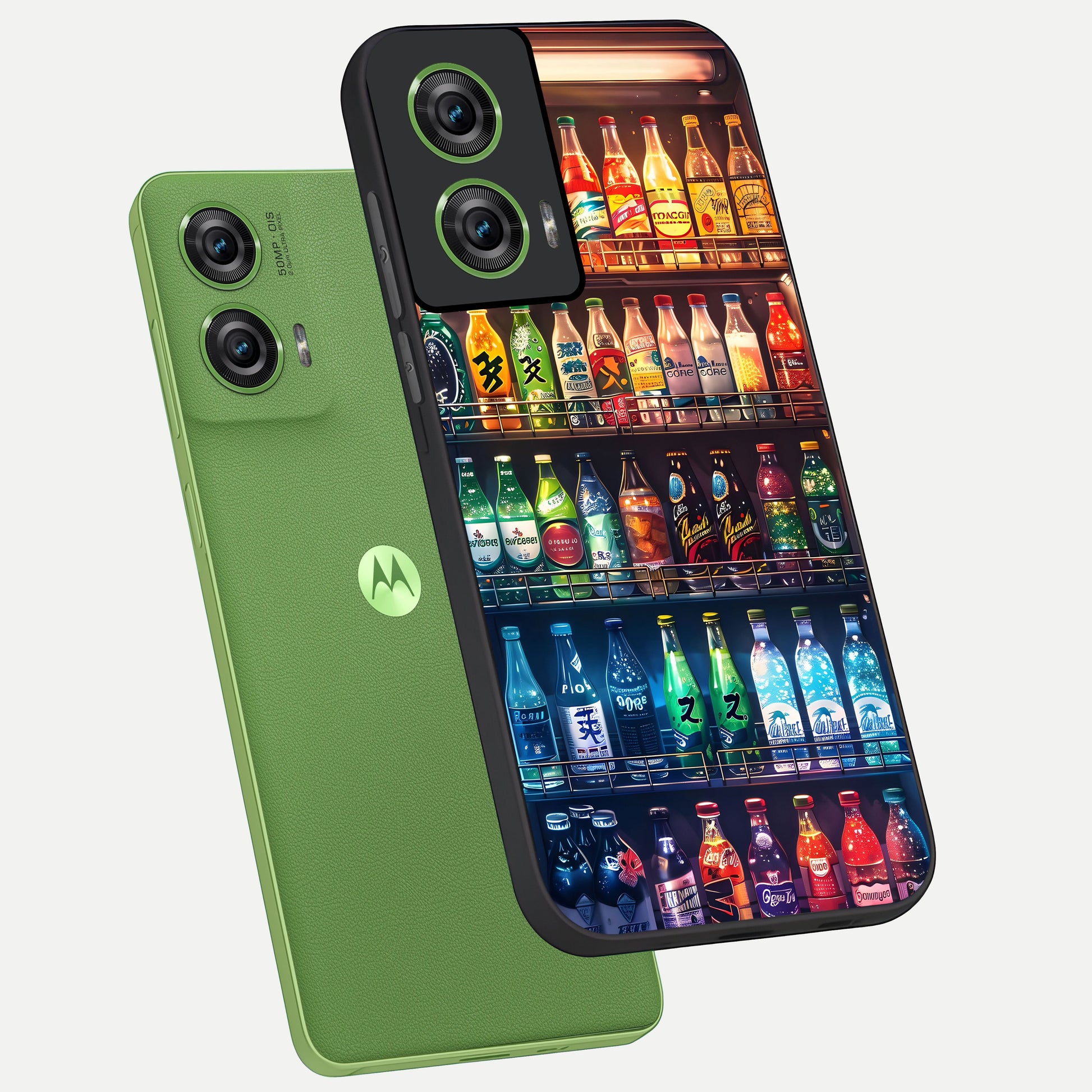  Colorfull Tree phone case For Moto Edge 50 Fusion showing premium glass back cover with detailed artwork