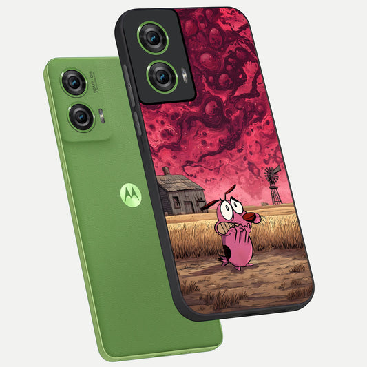  Courage Under Sky phone case For Moto Edge 50 Fusion showing premium glass back cover with detailed artwork