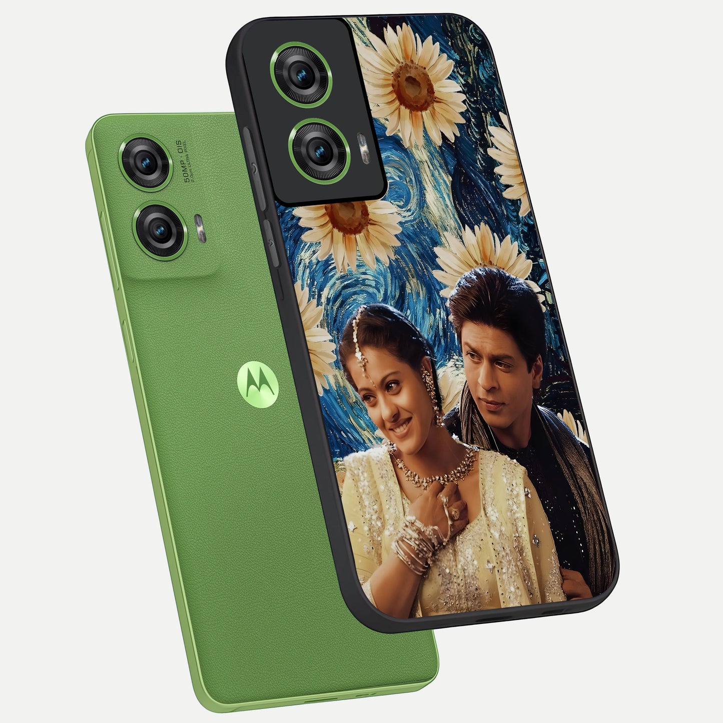  Eternal Love Story phone case For Moto Edge 50 Fusion showing premium glass back cover with detailed artwork