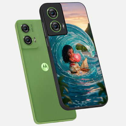  Heart of Ocean phone case For Moto Edge 50 Fusion showing premium glass back cover with detailed artwork