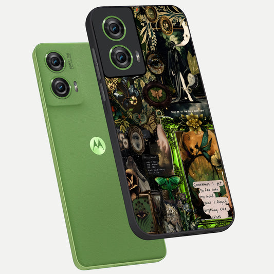  Mystic Woods Secret phone case For Moto Edge 50 Fusion showing premium glass back cover with detailed artwork