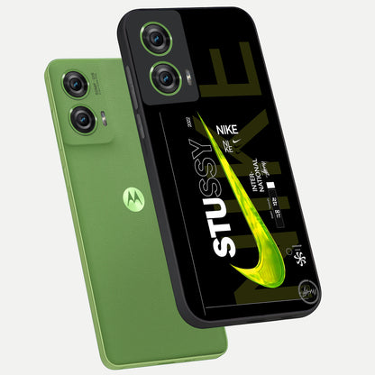  Neon Street Edition phone case For Moto Edge 50 Fusion showing premium glass back cover with detailed artwork
