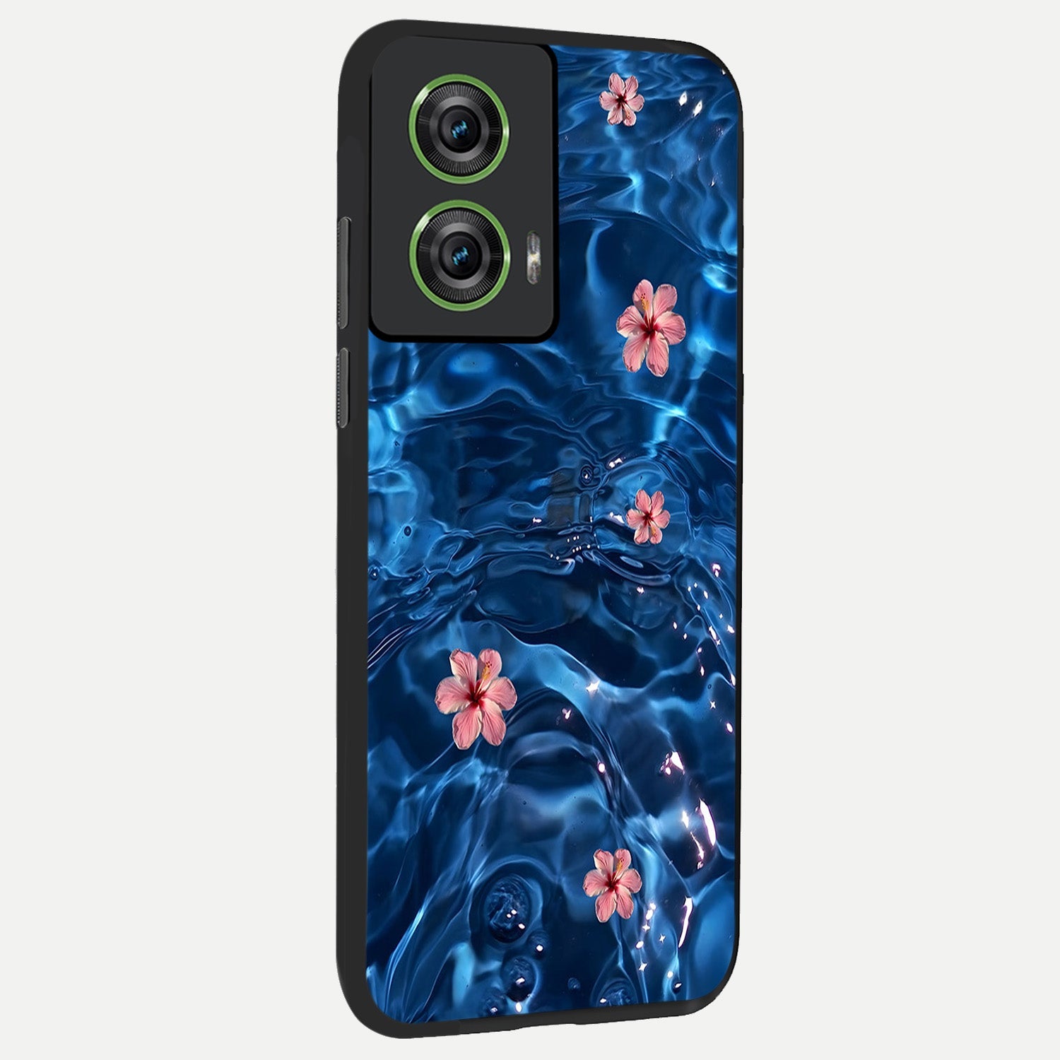  Bloom Thread Art back cover For Moto Edge 50 Fusion slim fit glass case with vibrant aesthetic design