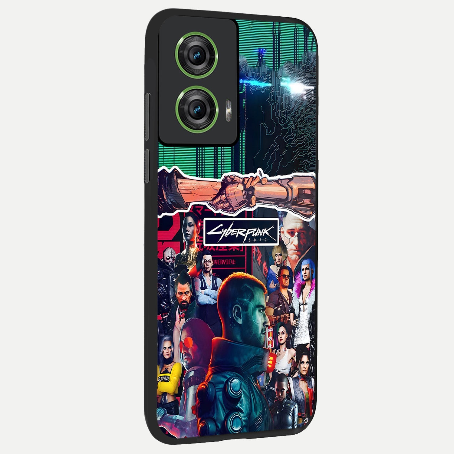  CYBERPUNK Legacy back cover For Moto Edge 50 Fusion slim fit glass case with vibrant aesthetic design