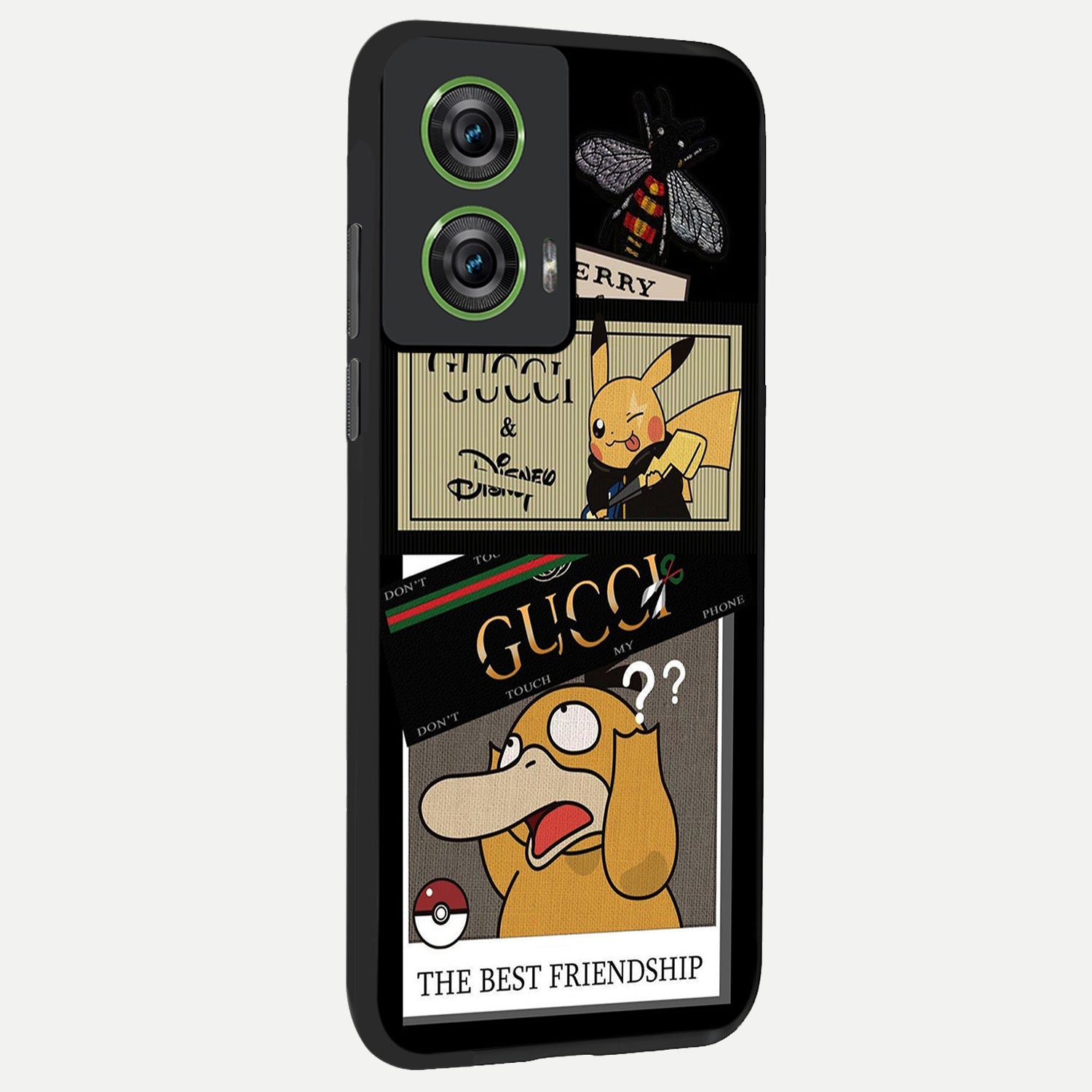  Cartoon Brand Play Mashup back cover For Moto Edge 50 Fusion slim fit glass case with vibrant aesthetic design