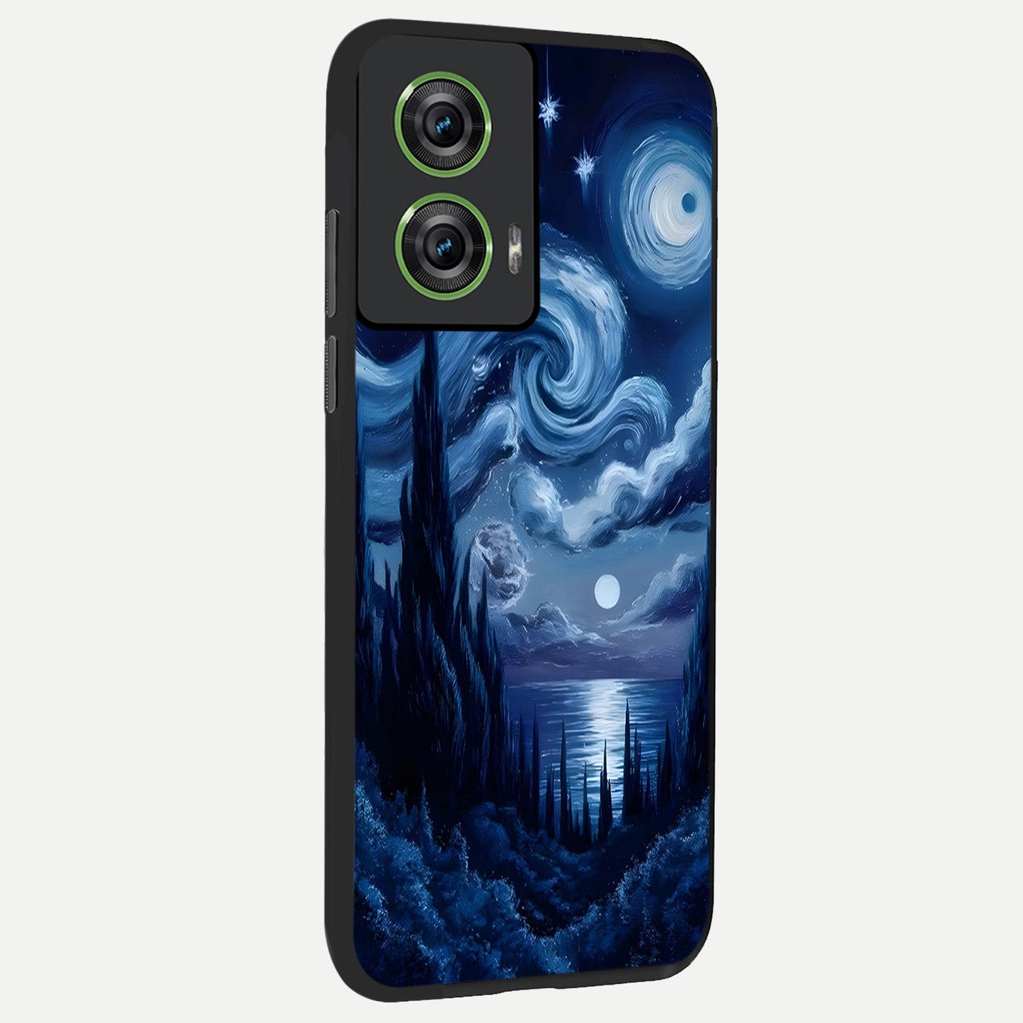  Celestial Dream Van Gogh back cover For Moto Edge 50 Fusion slim fit glass case with vibrant aesthetic design