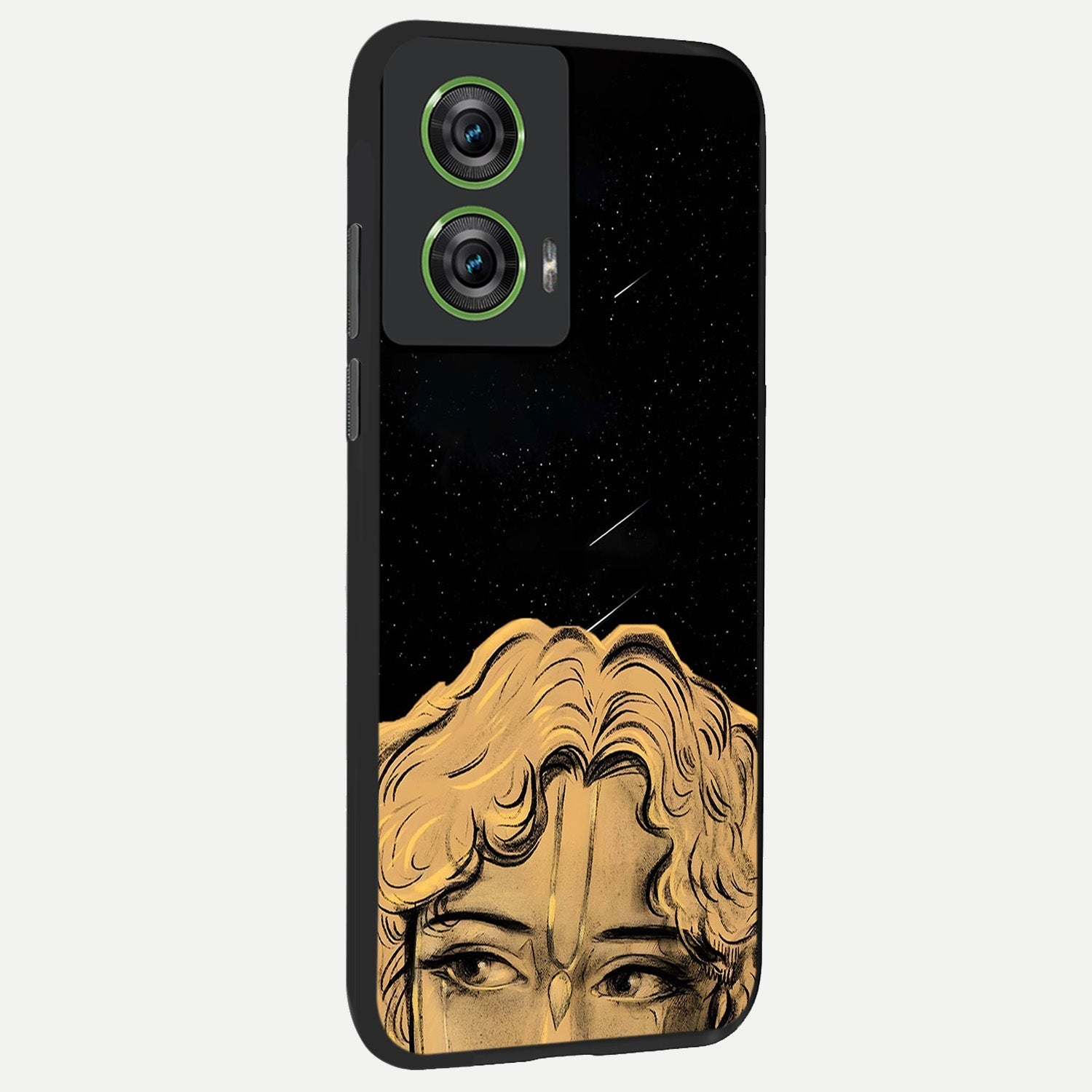  Celestial Gods Plan back cover For Moto Edge 50 Fusion slim fit glass case with vibrant aesthetic design