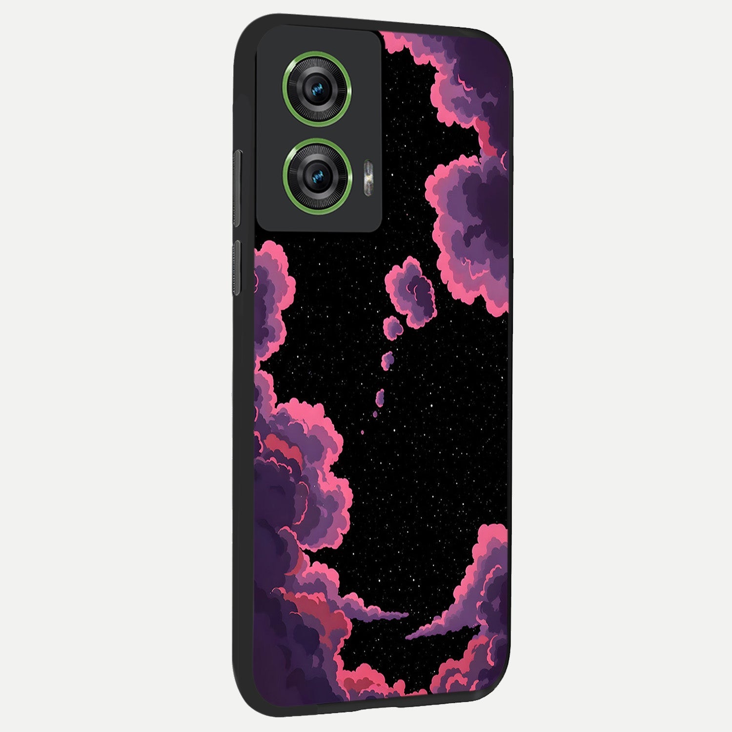  Cosmic Cloud Journey back cover For Moto Edge 50 Fusion slim fit glass case with vibrant aesthetic design